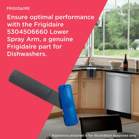 Blue Lower Dishwasher Spray Arm Replacement For Even Water Coverage And Deep Cleaning Easy Install No Tools Needed