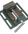 2.5In Lock Down Vise With Heightened Widened Jaws For Max Clamping Force And Stable Workholding On Milling Drilling Machines