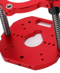 Level Up Your Woodworking Setup With This Heavy Duty Aluminum Router Lift Base Offering Butter Smooth Micrometer Control A Killer 40 Millimeter Stroke And Secure Clamping For Spot On Cuts Every Time, red anodized aluminum router lift base.