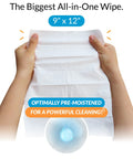 iCloth XL screen cleaning wipe, 9x12 in, lint-free, pre-moistened for dust and fingerprints