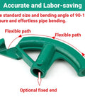 Detailed view of Heavy Duty Manual Conduit Bender Tool for 90 To 180 Degree Pipe Bending, showing flexible path and fixed end options.