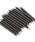 Super Cool 20pc Stainless Steel Extension Tension Springs Kit With Hooks For Quick Home Repairs, Crafts Projects, Gate Latches, And AC Fixes, black hooks