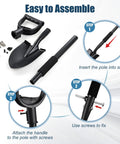 Assembly instructions for Compact 31 Inch Garden Shovel With D Grip Handle For Tight Spaces And Raised Beds Rust Proof Lightweight Metal Tool