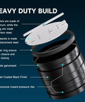 Diagram of 4 Inch Backdraft Damper Draft Blocker For One Way Airflow In Ducting Systems Beefed Up Duct Damper Insert Black Finish