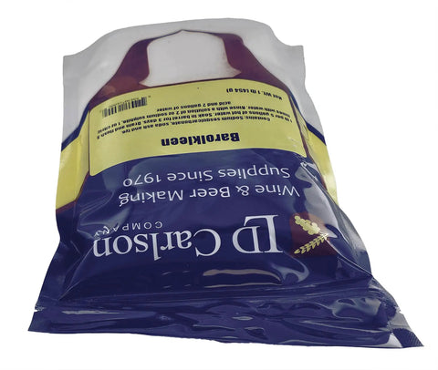 Barrel Cleaning Kit For Winemaking Tannin Remover For New Barrels 1 Lb pack with label in sealed plastic packaging