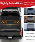 Soft Roll Up Tonneau Cover For Ford F150 5.5ft Bed 2015 2026 Weatherproof Truck Bed Cover with curved bars in use