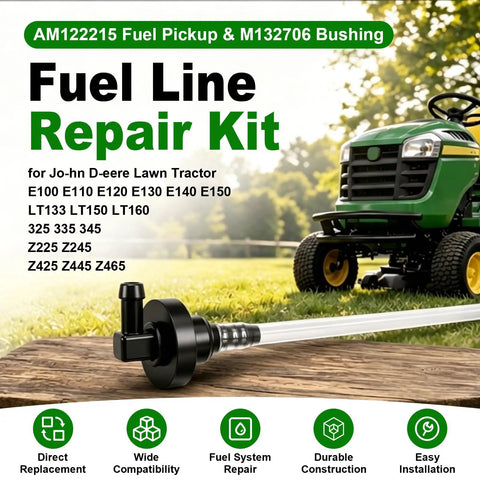 Fuel Pickup And Bushing Replacement Kit For Select Lawn Tractors Including E100 E110 E120 E130 E140 E150 LT133 LT150