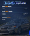 Compatibility details for Front Left Right Wheel Hub And Bearing Assembly OE 513287 for Lexus and Toyota models.