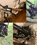 MT200 Hydraulic Disc Brake System Upgrade Kit with SM-RT56 160x180mm Rotors, aluminum alloy levers on mountain bike