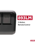Left side view of Dope Three Button Visor Clip Garage Door Opener Remote Control Pack Of 2 With Security Two Point Zero.
