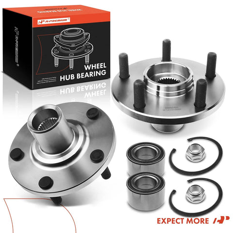 2 Pack Front Wheel Hub Assembly 5 Lug Kit For Toyota Camry 1992 To 2003 Sienna 1998 To 2003 Avalon 1995 To 2004 Solara 1999 To 2003