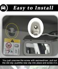 Close-up of car ceiling showing easy installation of Two Pcs Car Sun Visor Clip For Jeep Liberty 2005-2012 And Dodge Nitro 2008-2012