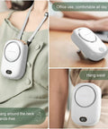 Portable Neck Fan USB Rechargeable 3 Speed Mini Personal Handheld Fan On The Go Travel Makeup Eyelash Care Outdoor Office Women