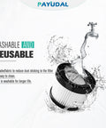 4 Pack Replacement HEPA Filters For DCV501HB And DCV5011H, No Fuss Quick Swap For 20V Cordless Handheld Vacuum showing washable filter.