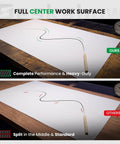 Comparison of full center work surface design for Electric Motorized Sit Stand Desk Adjustable Workstation 48 X 24 Inch.