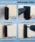 Installation steps for Ten Pack Deck Railing Bracket Connectors For 2x4 Posts 1.5 By 3.5 Inch Nylon Sturdy Rail Brackets