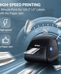 Top Tier Desktop Thermal Label Printer That Smoothly Handles Address File Folder And Barcode Rolls For Streamlining Your Daily Shipping Grind Up To Three Thirty Five Inch Width With Zero Hassle Setup, high-speed printing labels.