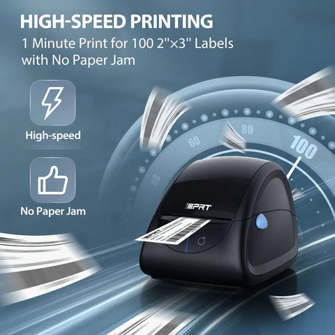 Top Tier Desktop Thermal Label Printer That Smoothly Handles Address File Folder And Barcode Rolls For Streamlining Your Daily Shipping Grind Up To Three Thirty Five Inch Width With Zero Hassle Setup, high-speed printing labels.