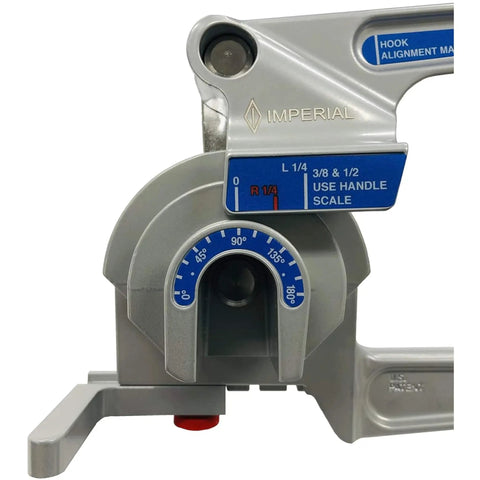 Rock Solid Heavy Duty Triple Head Tube Bender Built For No Sweat 180 Degree Copper And Steel Air Conditioning Line Bending showing calibrated markings.