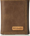 Rugged RFID Genuine Leather Trifold Wallet With ID Window And Six Card Slots Cash Pocket And Slip Pockets For Everyday Carry Durable Mens Wallet