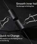 Heavy Duty Sinker Slides For Fishing Rigs Kit With Duo Lock Snaps showing smooth inner hole and easy quick change feature
