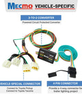 Image of 4 Pin Trailer Wiring Harness Vehicle Side For Toyota Pickup 1989-1995 And Toyota Tacoma 1996-2004 with connectors and cables