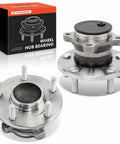 Rear Wheel Bearing And Hub Assembly Set For Mazda 3 2004 2008 Non ABS 5 Lug Models Dual Pack High Load Capacity For A Smooth Ride Easy Install Wheel Hub Replacement Kit