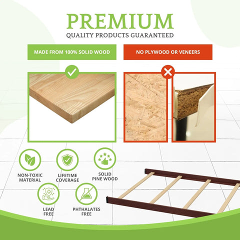 Full Size Conversion Kit Bed Rails For Simmons Kids Convertible Cribs Bolt On Solid Wood Toddler Bed Rails Espresso Truffle