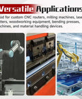 Versatile applications of SBR20 2200mm Linear Rail Guide Kit With 2 Rails And 4 SBR20UU Carriages in CNC and 3D printer setups.