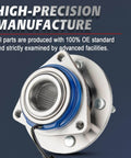 Front and Rear Wheel Hub Bearing Assembly Kit - Set of 4 for 2001-2005 Pontiac Aztek & Montana, showcased in high-precision manufacture