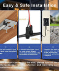 Installation guide for 8 Pack 7 Inch LED Retaining Wall Lights For Landscaping And Hardscape Lit 12V Paver Lights.