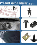 Heavy Duty Car Body Screws And Bolts Set 100 Pieces For Bumpers Fender Bolts Splash Shield Retainers U Nuts Kit Universal