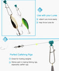 Heavy Duty Fishing Line Sinker Slides For Catfish Rigs Saltwater Surf Fishing And Deep Water Trolling With Duo Lock Snaps