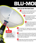 RemGrit Carbide Grit Recessed Light Installation Kit instructions with a drill and dust bowl attachment shown in action.