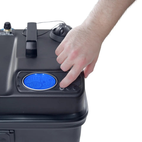 Heavy Duty Commercial Steam Cleaner With 90 Psi And 325 Degrees Dual Boiler Setup For Continuous Refill control panel showing steam output settings.