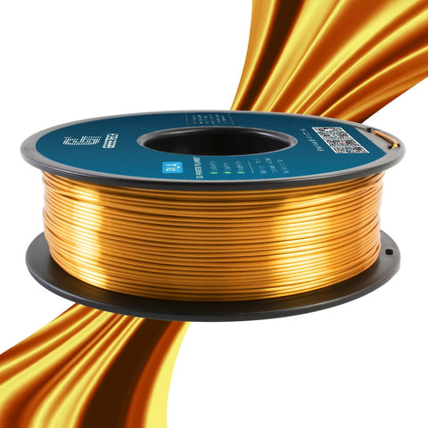 Geeetech Silk PLA filament spool, 1.75 mm, metallic gold, 1 kg for 3D printers
