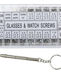 Micro Eyeglass And Sunglass Repair Screws Kit With Nuts, Stainless Steel Tiny Screws Assortment For Spectacles And Watches