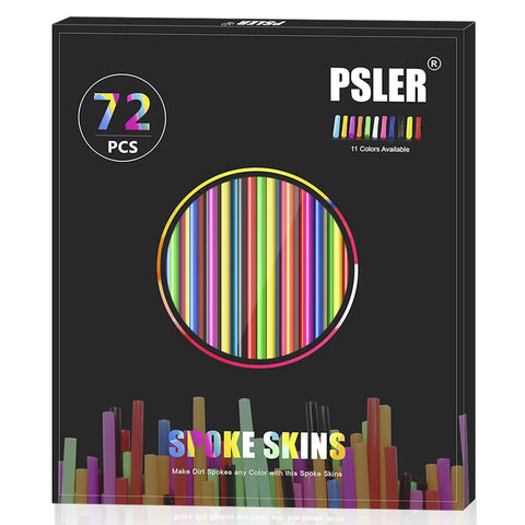 72 Piece Spoke Skins Kit For Dirt Bikes And Motocross Pit Bikes Spoke Wrap Trim Decoration Protection Lightweight ABS Plastic