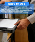 Person using 30 Pack Printer Cleaning Sheets 11.2 X 8.26 In Universal Inkjet And Toner Printer Cleaning Kit For Scanners Copiers