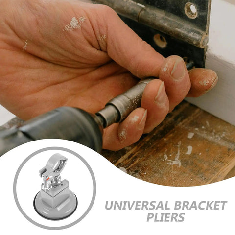 Top-Tier Vaguelly Portable Metal Bench Vise With Suction Cup Base For Super Secure Grip, 360 Degree Rotation Mini Table Clamp in use during DIY project.