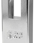 1-3/4 Inch Steel Padlock With Shrouded Shackle, Rekeyable And Beefy Hardened Chrome Plated Body That Resists Cutting, Sawing, And Corrosion