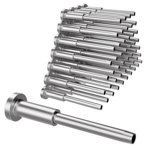 "50 Pack Invisible Cable Railing Kit With One Eighth Inch T316 Stainless Steel Receiver And Swage Stud End For Cable Railing"