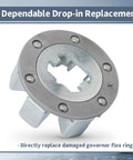 Solid Weight Cage 29111 Governor Flex Ring Replacement for Stanadyne Roosa Master JDB DBG DBM DBO Diesel Injection Pumps Heavy Duty Upgrade for Tractors and Industrial Machinery, metal part front view