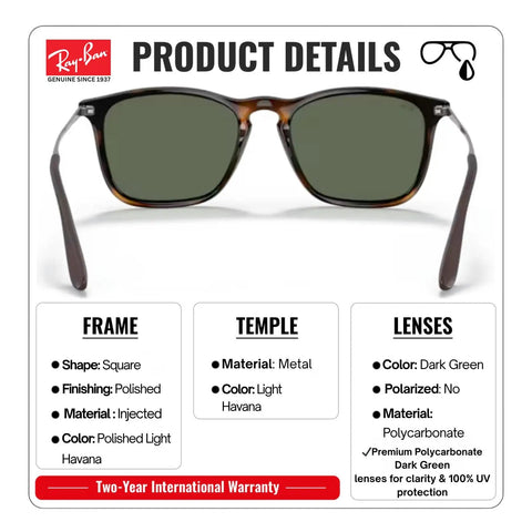 Square Shape Dope Non Polarized Sunglasses For Men With Dark Green Lenses Modern Edge Details