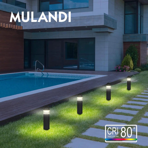 2W DC 12V Low Voltage LED Landscape Bollard Pathway Lights Waterproof Die Cast Aluminum Housing 3000K Warm White Outdoor Garden