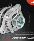 Alternator Direct Replacement For Honda Accord V6 3.5L 12V 130A With Six Groove Pulley Clockwise Rotation Fits 2008 2009 2010 2011 2012 Accord