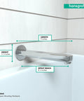 Tub Spout 9 Inch Premium 3 Inch Modern Chrome Spout With Universal Retrofit Easy Install Slick Chrome Finish