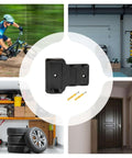 Heavy Duty Mountain Bike Battery Charging Holder With Tool-Free Nylon Storage Rack For Secure Wall Mount Drop Protection Tidy Garage And Workshop E-Bike Organizer Charger Shelf Off Ground, black wall mount with screws