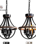 Cozy Farmhouse Style 4 Light Chandelier For Hallway Foyer Dining Room Kitchen Island And Entryway Modern Hanging Pendant Lighting