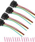 VW Ignition Coil Harness Connector Kit 4 Pack With 16 Heat Shrink Butt Connectors for engine repair and maintenance